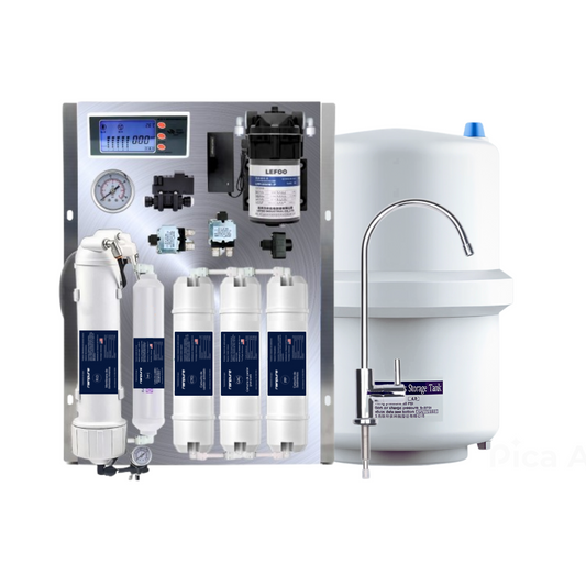 Sistema Residencial en Acero Inox T304 por Ósmosis Inversa de 15 Litros/hora - rainpure