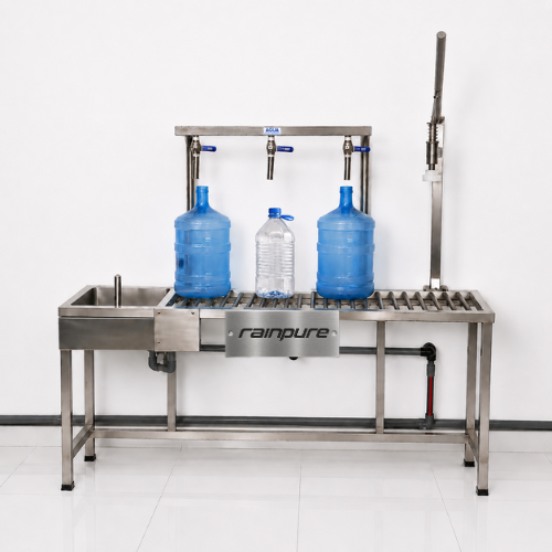Módulo Inox llenadora de bidones de tres válvulas