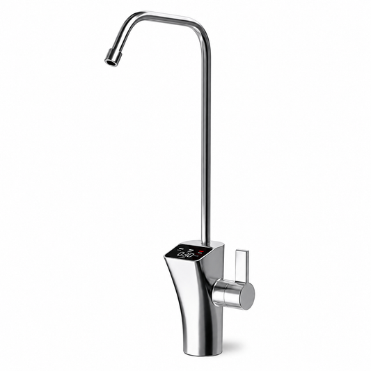 Grifo de Ósmosis con Pantalla Digital TDS Cuello de Cisne | Acero Inoxidable